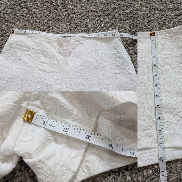 Lilly Pulitzer White Textured Cotton Short 4 - Picture 9 of 9